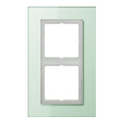 Jung Rahmen 2-fach mt ws waage/senkrecht LSP 982 GLAS