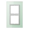 Jung Rahmen 2-fach mt ws waage/senkrecht LSP 982 GLAS