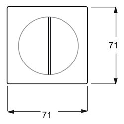 Busch-Jaeger Zentralscheibe cha Serienschalt/-taster 1785-79