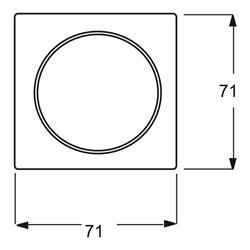 Busch-Jaeger Bedienelement ws f.Mem.-Taststeuerge. 6543-74-101