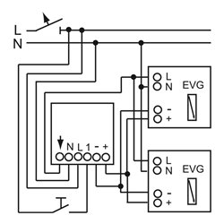 Busch-Jaeger Memo.Taststeuergerät f.Reiheneinbau 6550