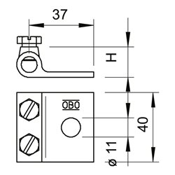 OBO Bettermann Vertr Klemmschuh vz 319 8