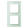 Jung Glasrahmen 2-fach mt/ws waage/senkrecht AC 582 GL WMT