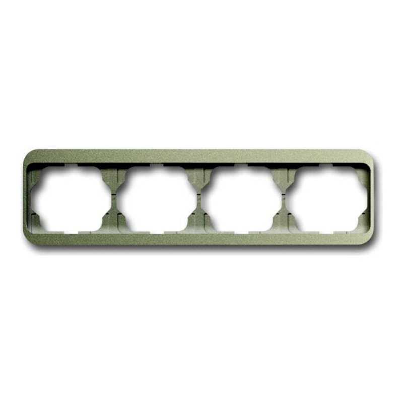 Busch-Jaeger Rahmen 4-fach palladium, waager. 1724-260