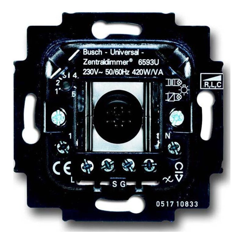 Busch-Jaeger Dimmer-Einsatz 60W/VA,max. 420W/VA 6593 U
