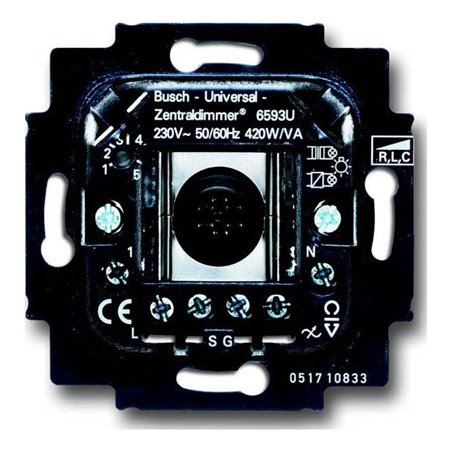 Busch-Jaeger Dimmer-Einsatz 60W/VA,max. 420W/VA 6593 U