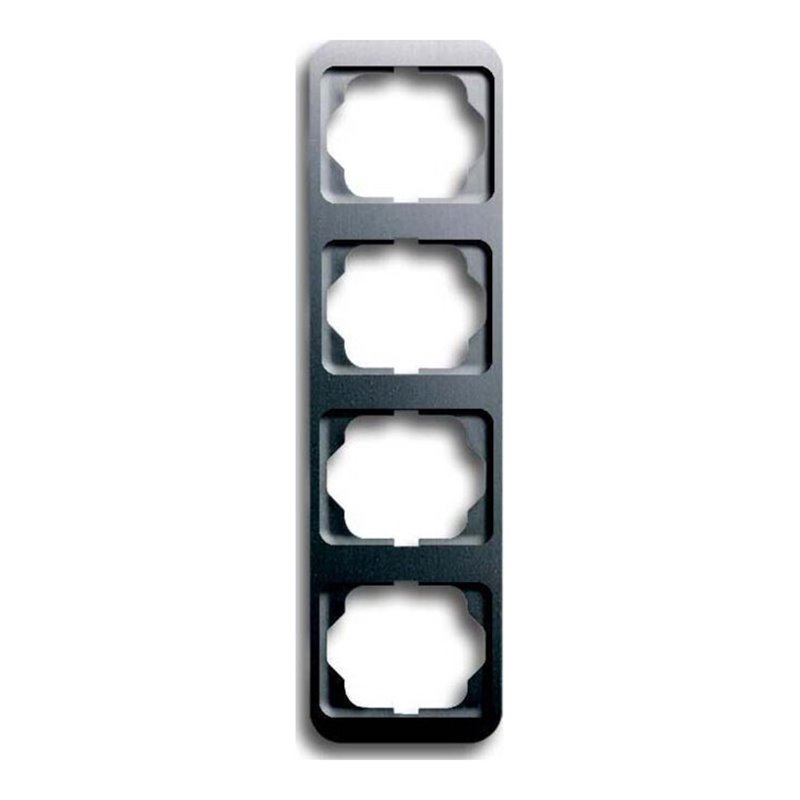 Busch-Jaeger Rahmen 4-fach platin, senkr.,alpha 1734-20