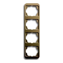 Busch-Jaeger Rahmen 4-fach bronze, senkr. alpha 1734-21