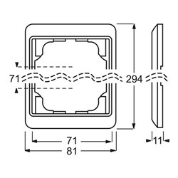 Busch-Jaeger Rahmen 4-fach bronze, senkr. alpha 1734-21