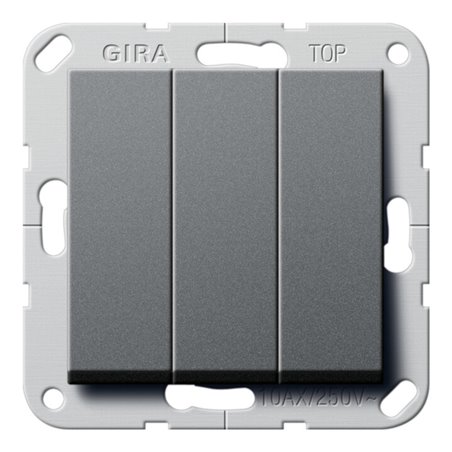 Gira Wippschalter Wechsel 3fach System 55 Anthrazit 283228