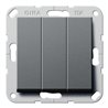 Gira Wippschalter Wechsel 3fach System 55 Anthrazit 283228