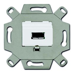 Busch-Jaeger USB-Anschlussdose alpinweiß 0261/12