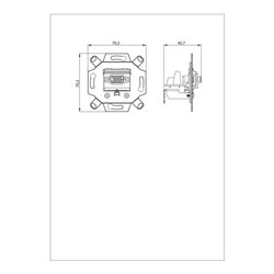 Busch-Jaeger VGA-Anschlussdose alpinweiß 0261/22