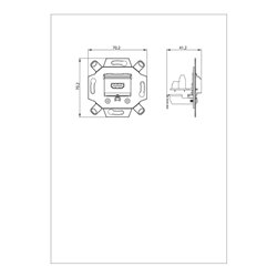 Busch-Jaeger HDMI-Anschlussdose grau 0261/33
