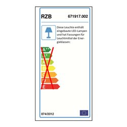 RZB Deckenleuchte ws LED 3W 671917.002