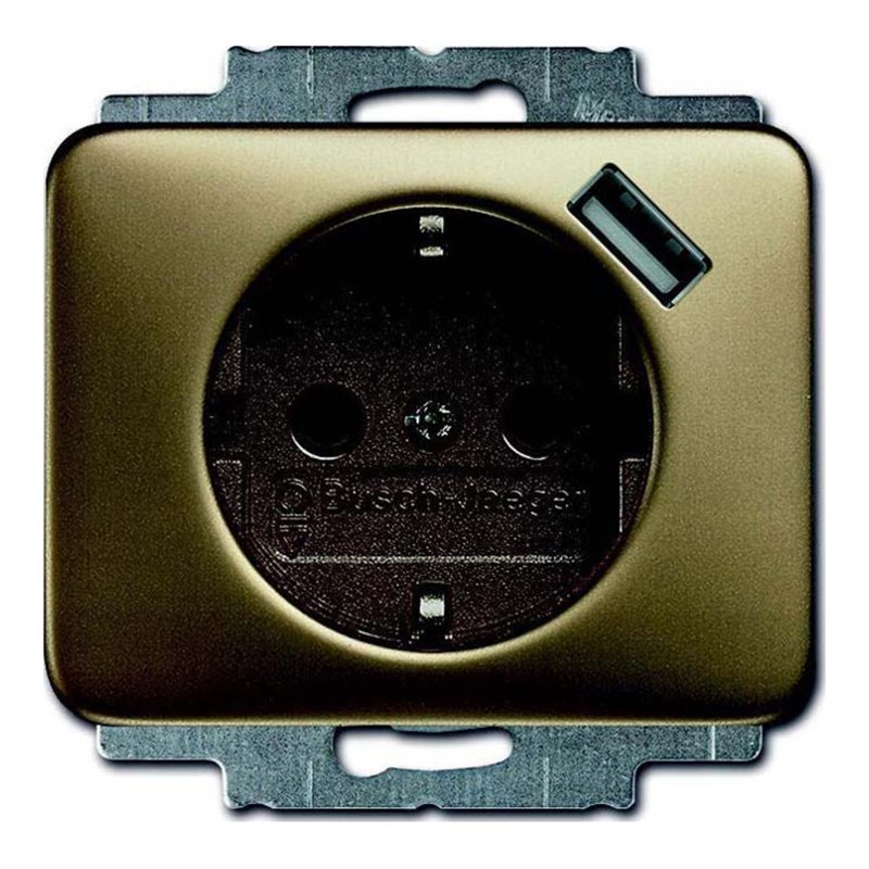Busch-Jaeger Schuko/USB-Steckdose bronze 20 EUCBUSB-21