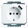 Busch-Jaeger Schuko/USB-Steckdose studioweiß/hgl 20 EUCBUSB-24G
