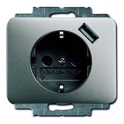 Busch-Jaeger Schuko/USB-Steckdose titan 20 EUCBUSB-266