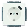 Busch-Jaeger Schuko/USB-Steckdose studioweiß 20 EUCBUSB-84