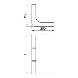 OBO Bettermann Vertr Vertikalkrümmer 3-zügig KV3 35048