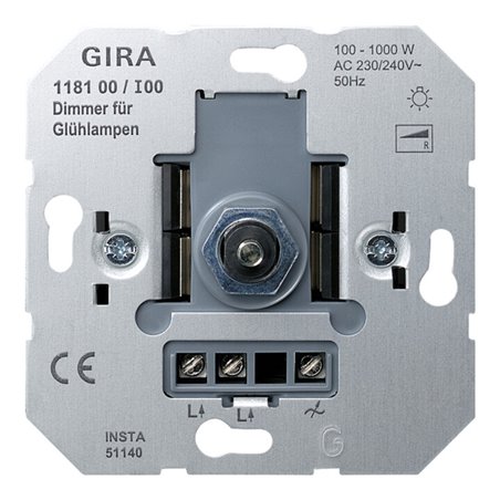 Gira Dimmer-Einsatz 100-1000W 118100