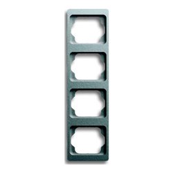 Busch-Jaeger Rahmen 4-fach titan, senkr., alpha 1734 KA-266