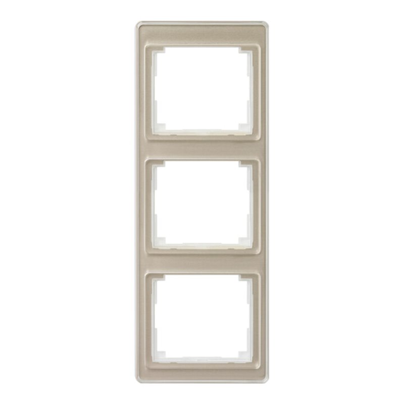 Jung Rahmen 3-fach gold brz senkrecht SL 583 GB