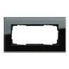 Gira Abdeckrahmen 2f.sw-glas o.Mittelsteg 100205