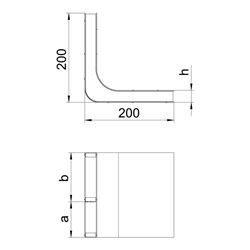 OBO Bettermann Vertr Vertikalkrümmer 2-zügig f. EÜK KV2 25038