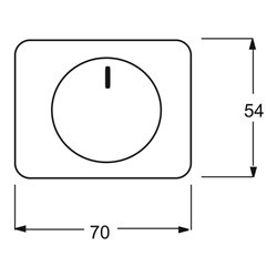 Busch-Jaeger Zentralscheibe brz für Drehdimmer 6540-21