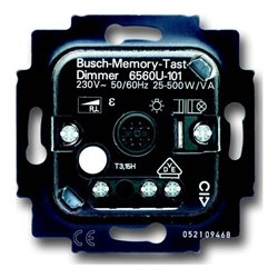 Busch-Jaeger Memo.Tastdimmer-Einsatz 20-500W/VA 6560 U-101