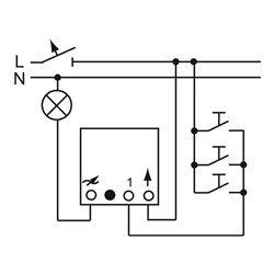 Busch-Jaeger Memo.Tastdimmer-Einsatz 20-500W/VA 6560 U-101