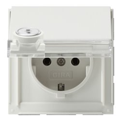 Gira Schuko-Steckdose rws verschliessbar,TX44 044766