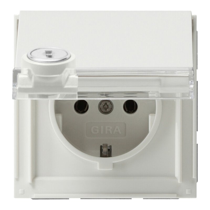 Gira Schuko-Steckdose rws verschliessbar,TX44 044766