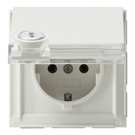 Gira Schuko-Steckdose rws verschliessbar,TX44 044766