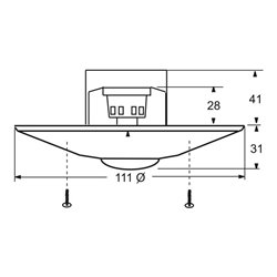 Busch-Jaeger Wächter Präsenz tech BasicLINE alpinws 6814 U