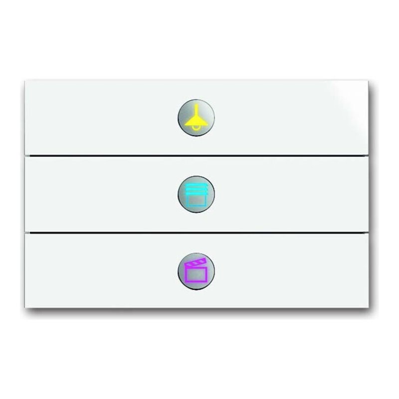 Busch-Jaeger Bedienelement 3fach studioweiß 6342-24G-101