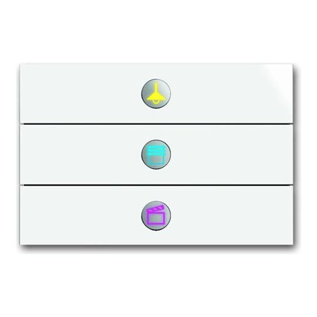 Busch-Jaeger Bedienelement 3fach studioweiß 6342-24G-101