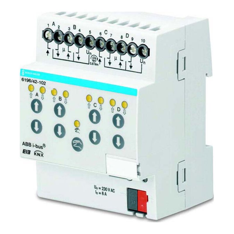 Busch-Jaeger Jalousieaktor 4f. m.Fahrzeitermittl. 6196/42-102