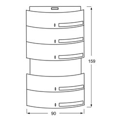 Busch-Jaeger Bedienelement 5/10fach MF/IR 6320/50-24G