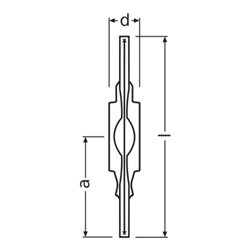 OSRAM LAMPE Powerstar-Lampe RX7s-24 HQI-TS 150/WDL/EXCEL