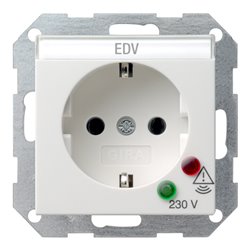 Gira Schuko-Steckdose rws-gl m.Überspann.schutz 045103