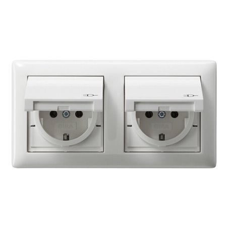 Gira Schuko-Steckdose 2f.rws-gl komplett 115803