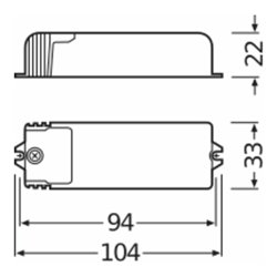 OSRAM BETRIEBSGERÄTE Elektronischer Trafo HTN 75/230-240 I