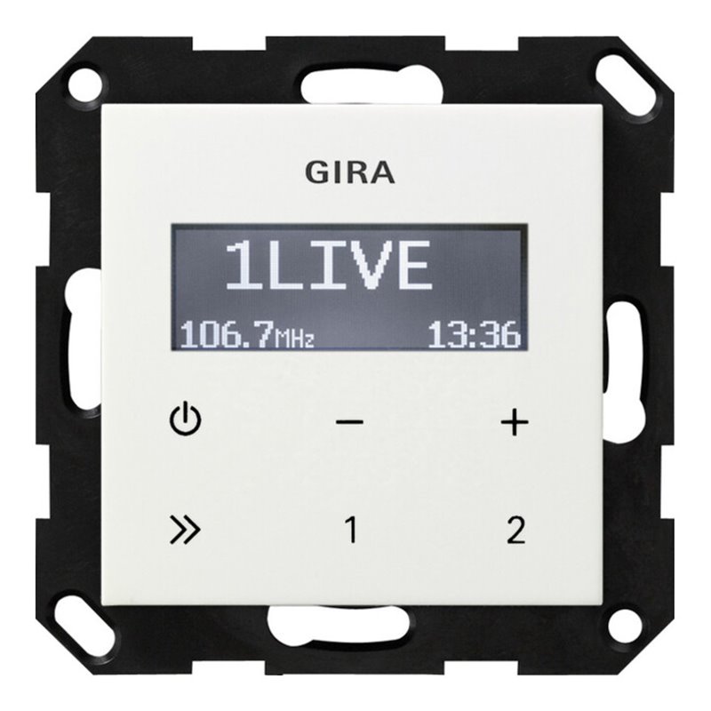Gira UP-Radio RDS o. Lautsprecher rw 228403