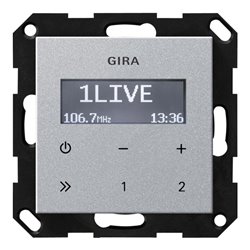 Gira UP-Radio RDS o. Lautsprecher Alu 228426