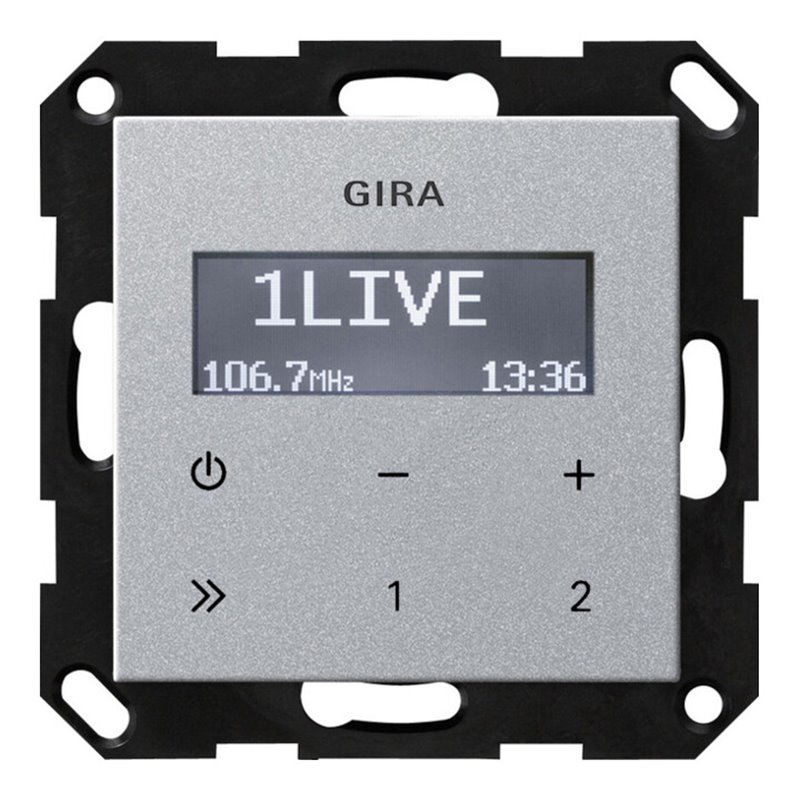 Gira UP-Radio RDS o. Lautsprecher Alu 228426