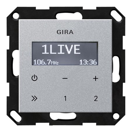 Gira UP-Radio RDS o. Lautsprecher Alu 228426