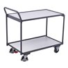 VARIOfit ESD Tischwagen, 2 Ladeflächen