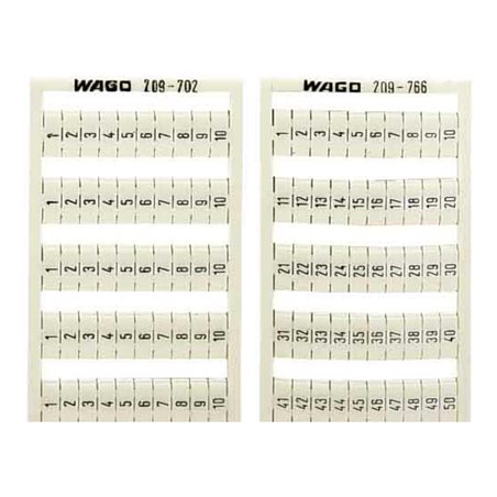 WAGO GmbH& Co. KG WSB-Bezeichnungssystem S: 11-20 (10x) 209-703
